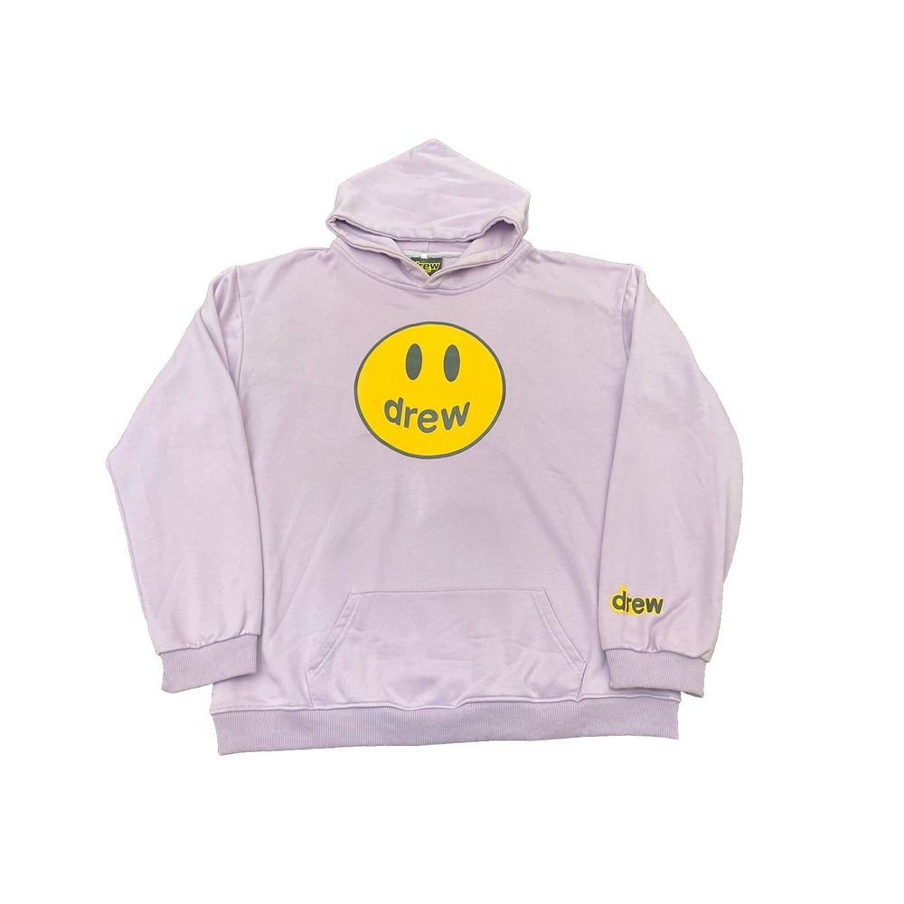 Drew House Smiley Hoodie Lavender Justin Bieber Skater NO SIZE SEE MEASUREMENTS